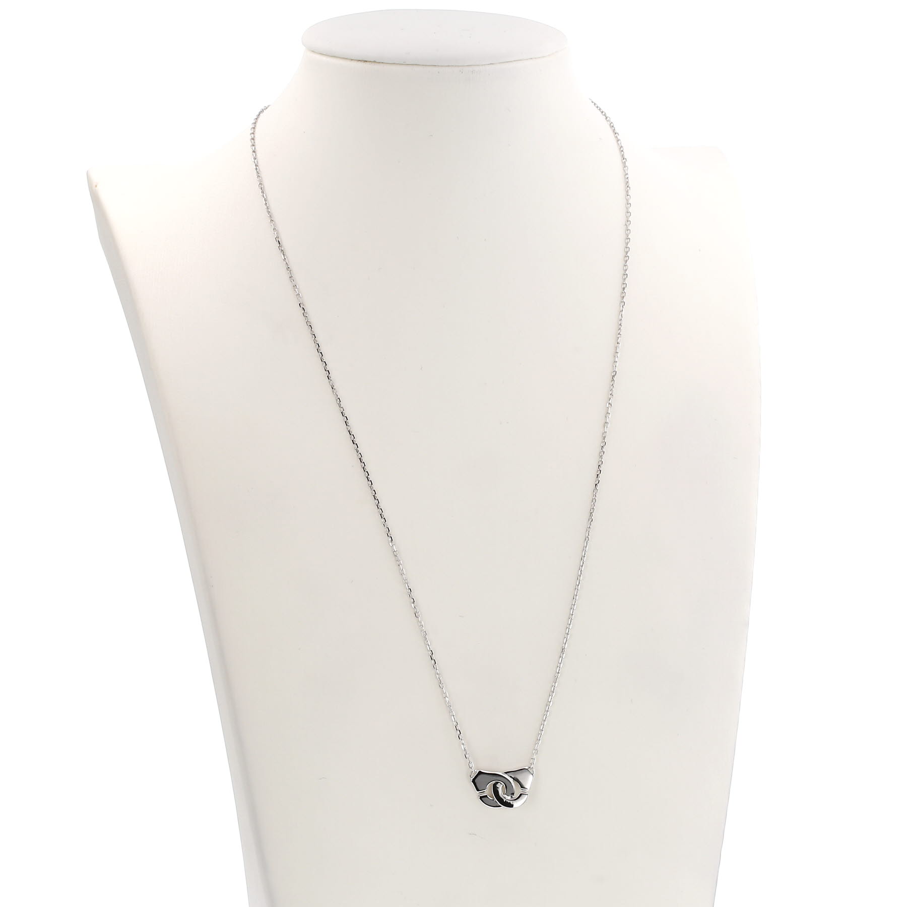 Collier Dinh Van Menottes R8 en or blanc