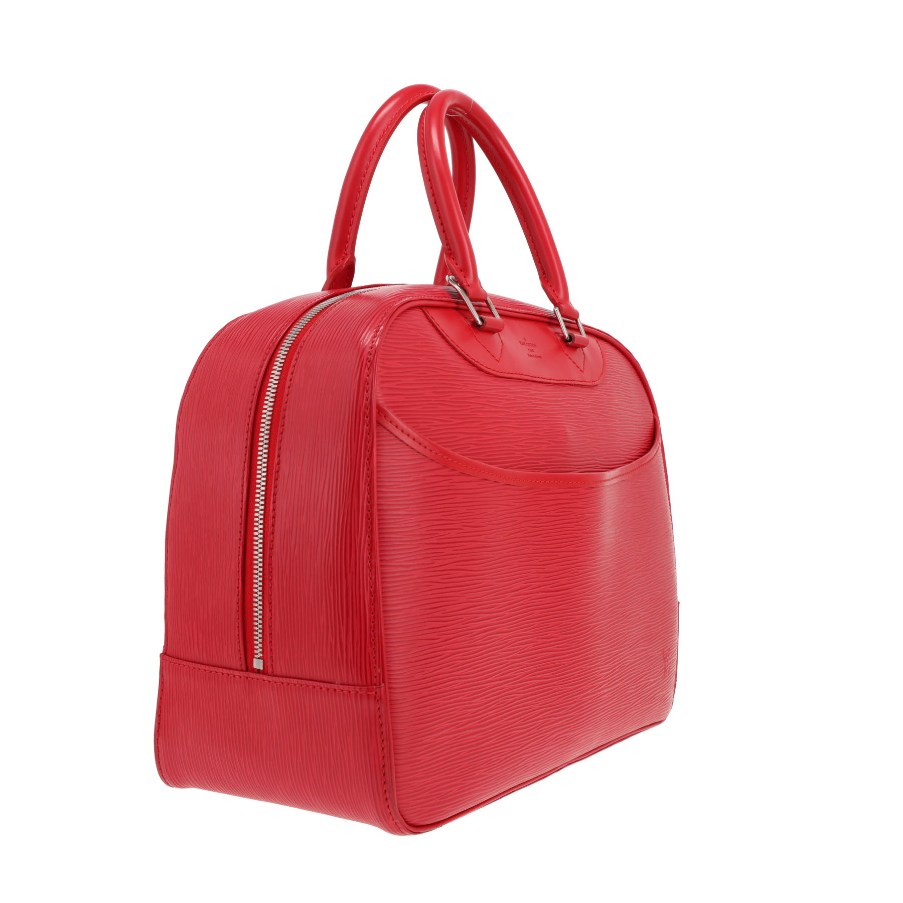 Borsa Louis Vuitton Deauville in pelle Épi rossa