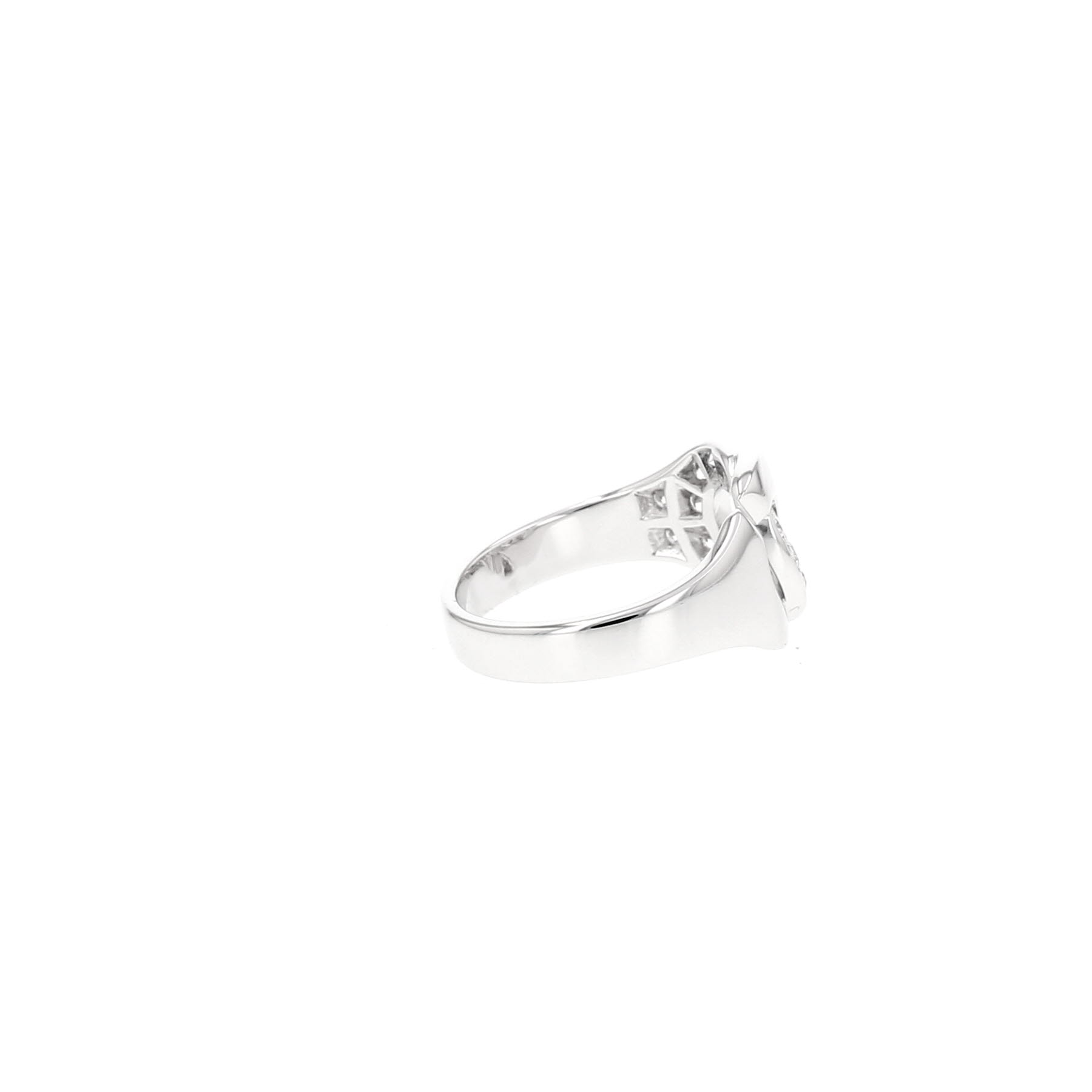 Bague Dinh Van Menottes R10 en or blanc et diamants