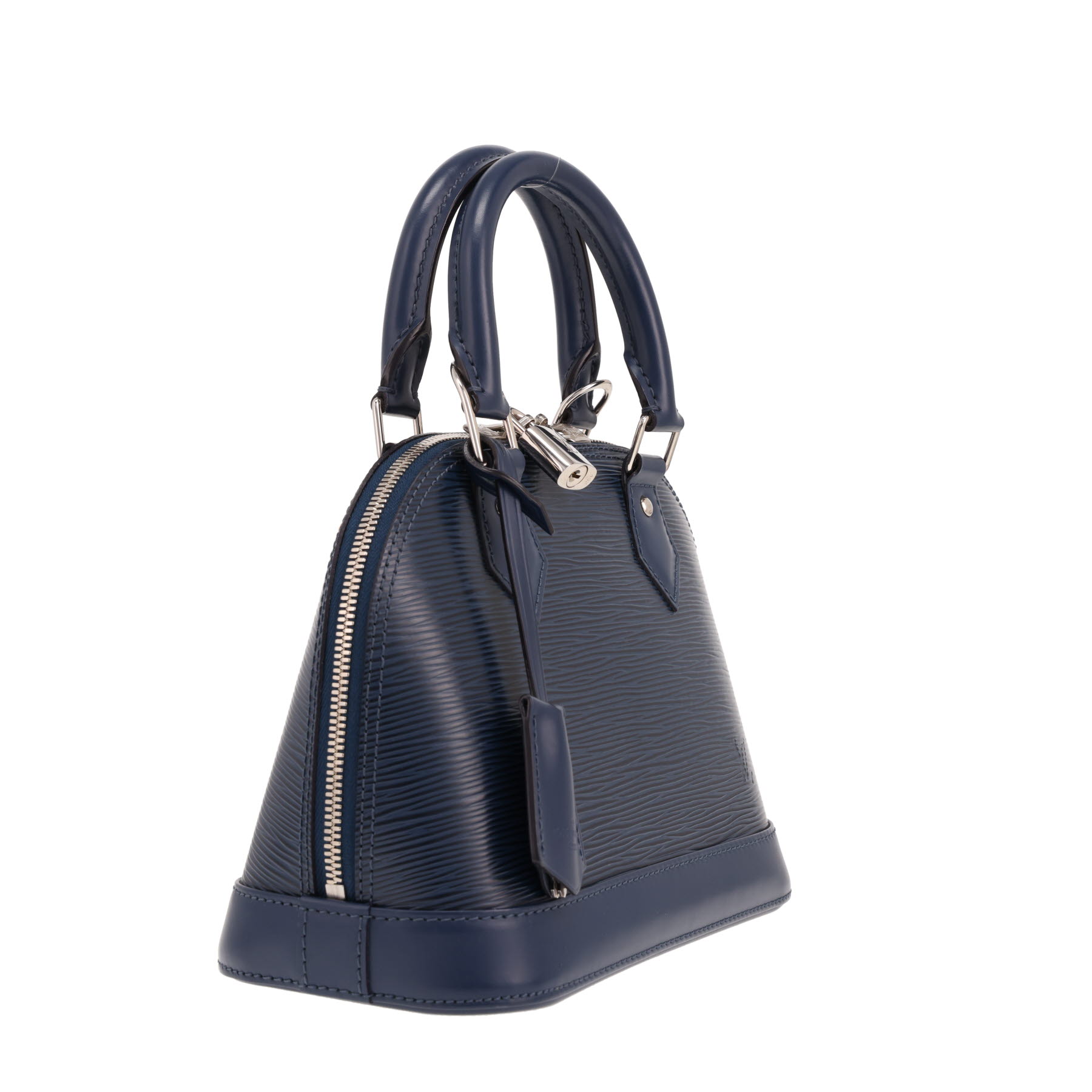 Louis Vuitton Alma BB handbag in dark blue Épi leather