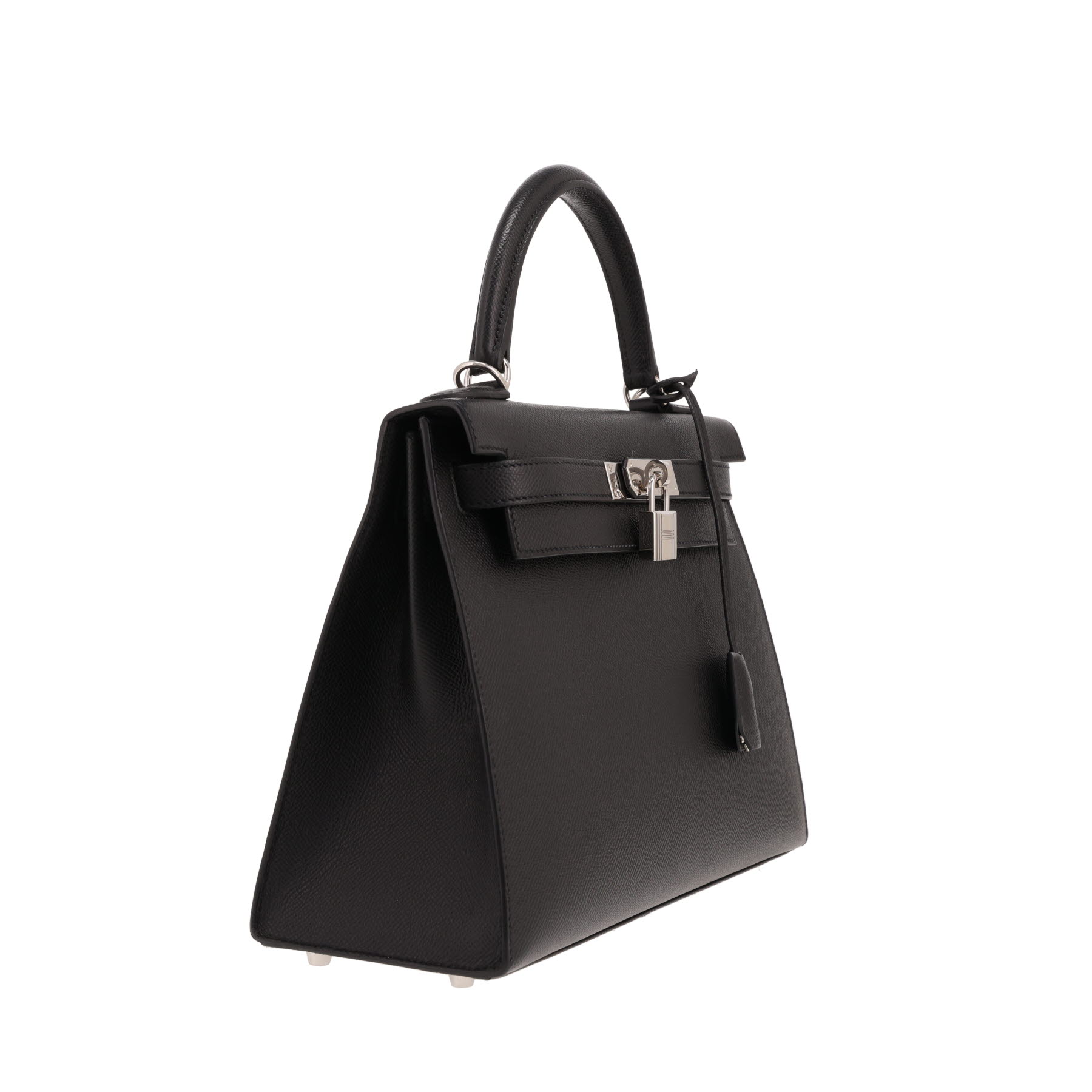 Borsa Hermès Kelly da 28 cm in pelle Epsom nera