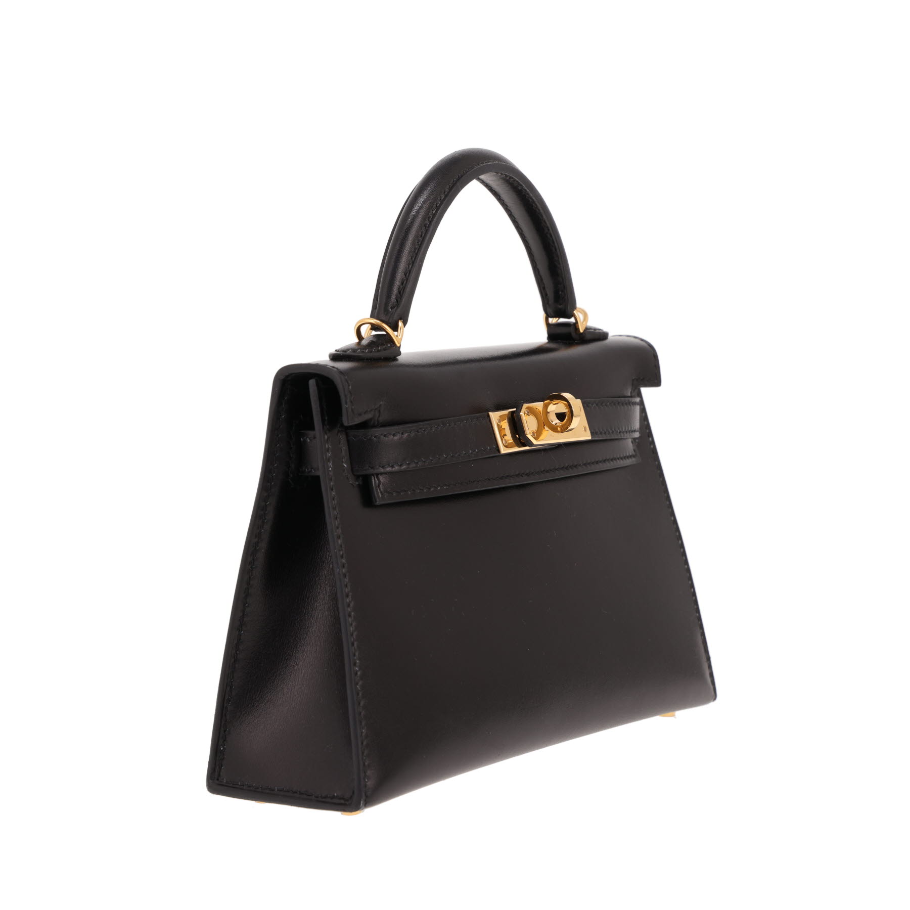 Hermès Kelly 20 cm shoulder bag in Noir box leather