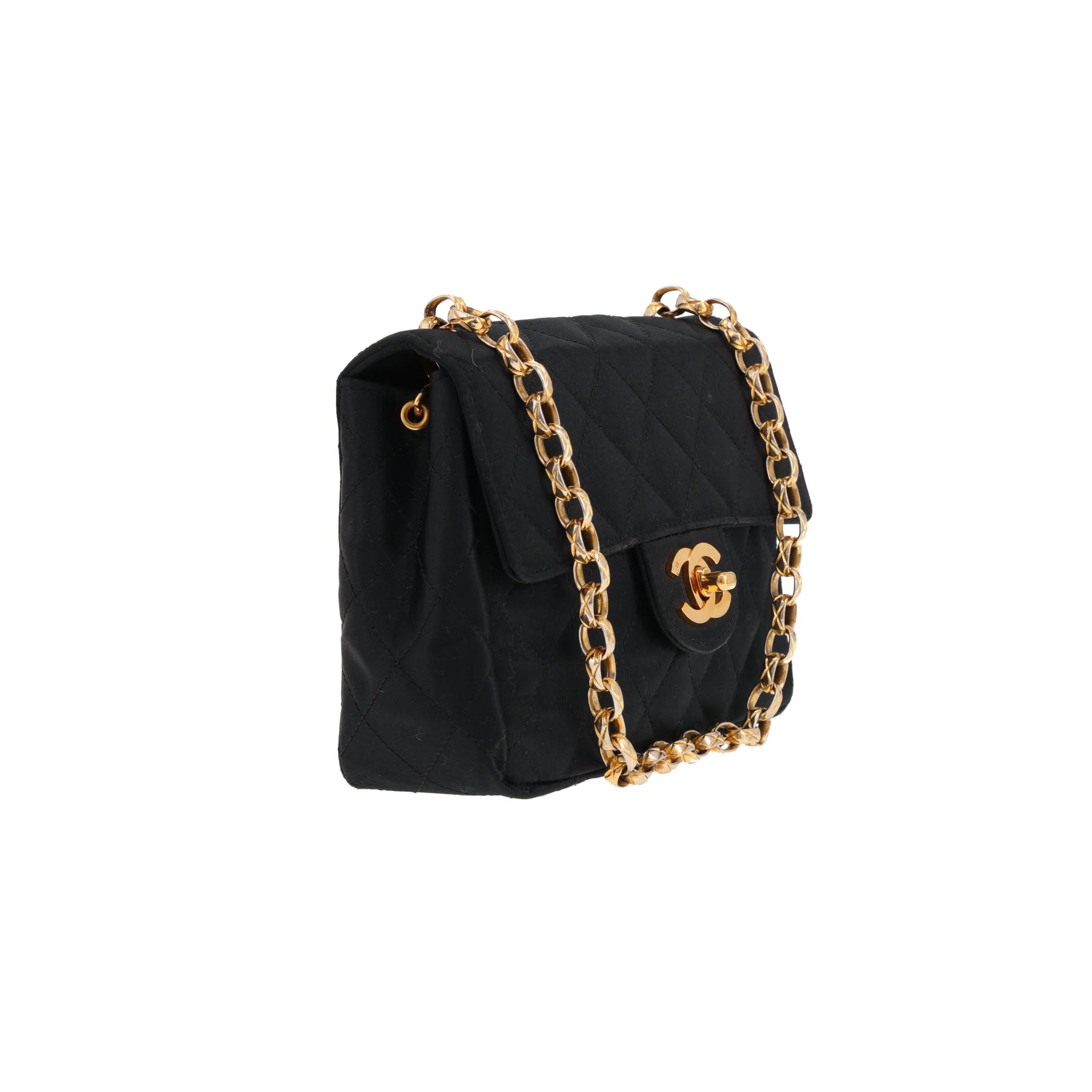 Sac bandoulière Chanel  Timeless Mini en satin noir