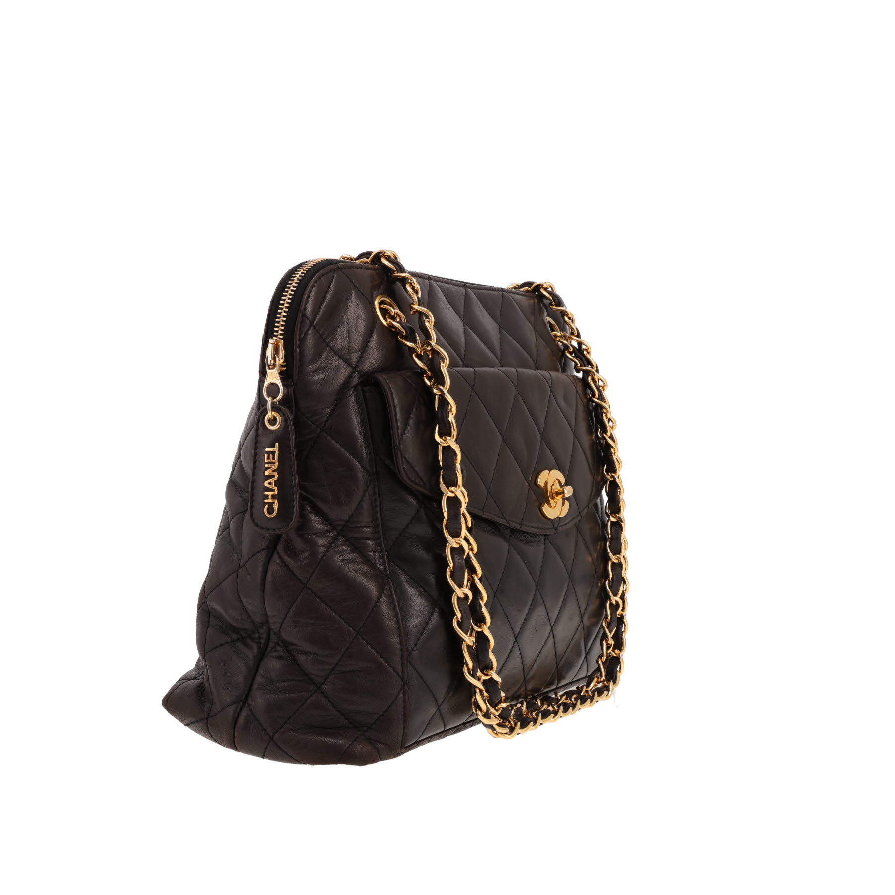 Borsa Chanel vintage in pelle trapuntata nera