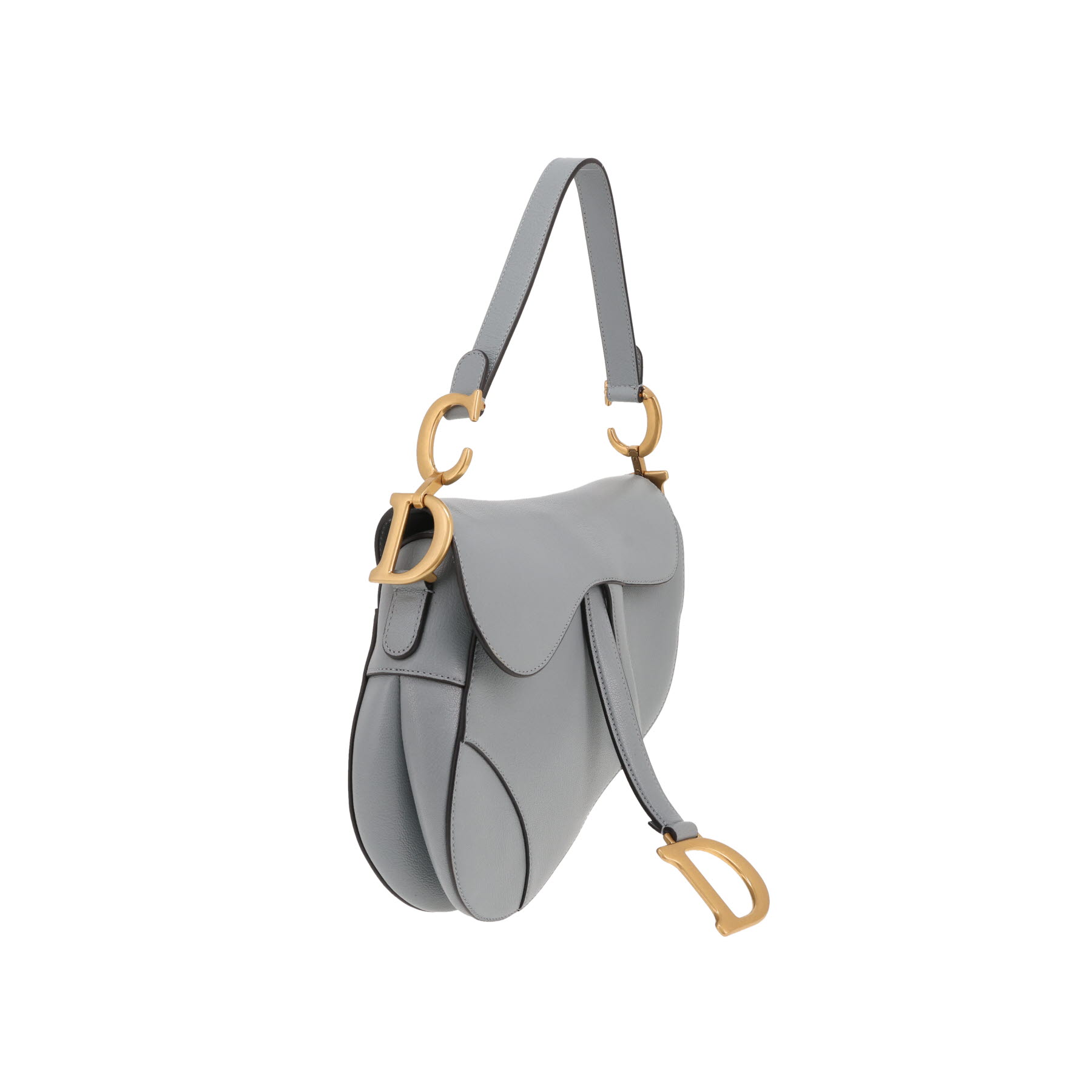 Dior Saddle handbag in grey leather