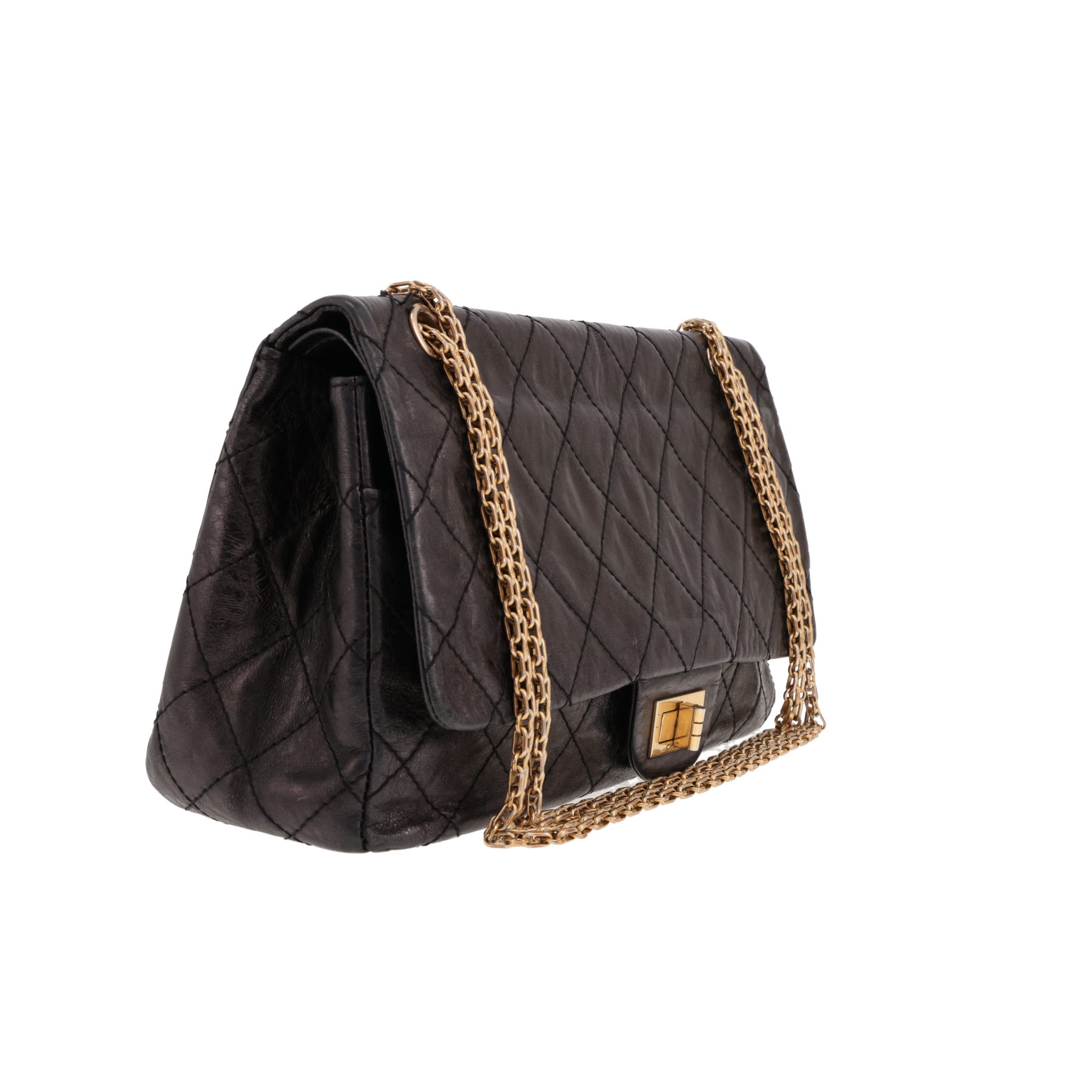 Borsa Chanel 2.55 in pelle trapuntata nera