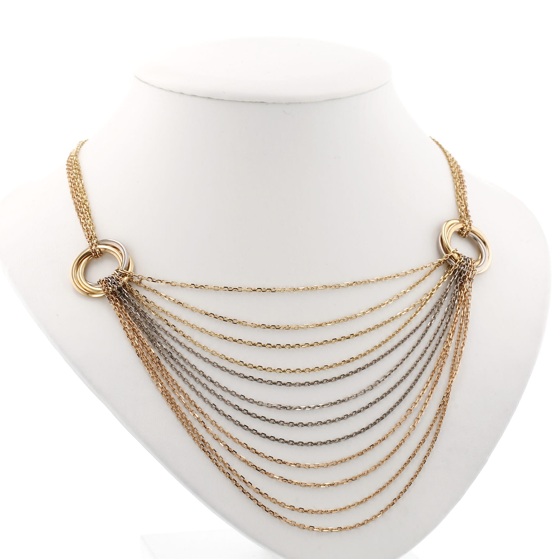 Cartier Trinity necklace in three-tone gold