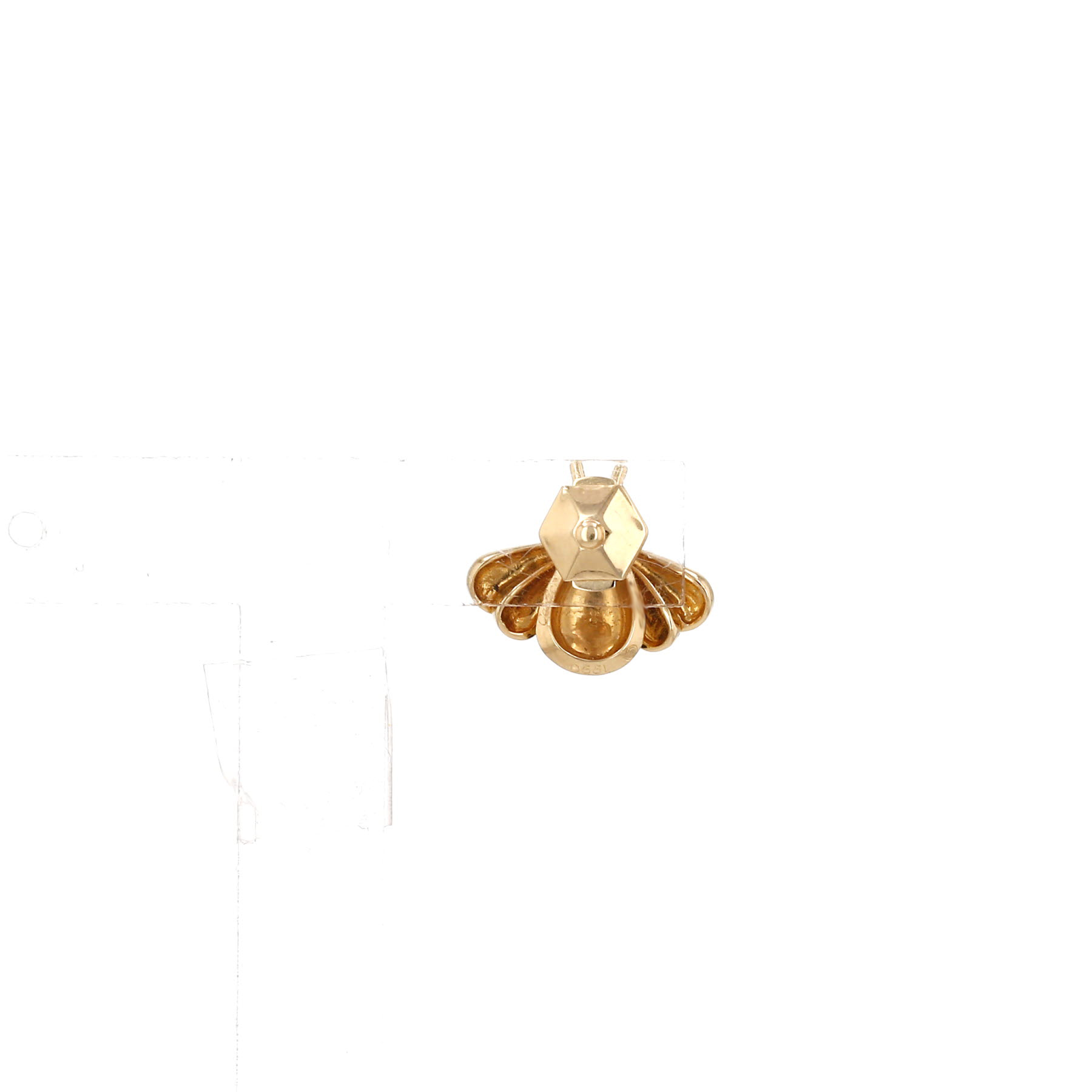 Broche de Cartier en oro amarillo, esmalte y esmeralda