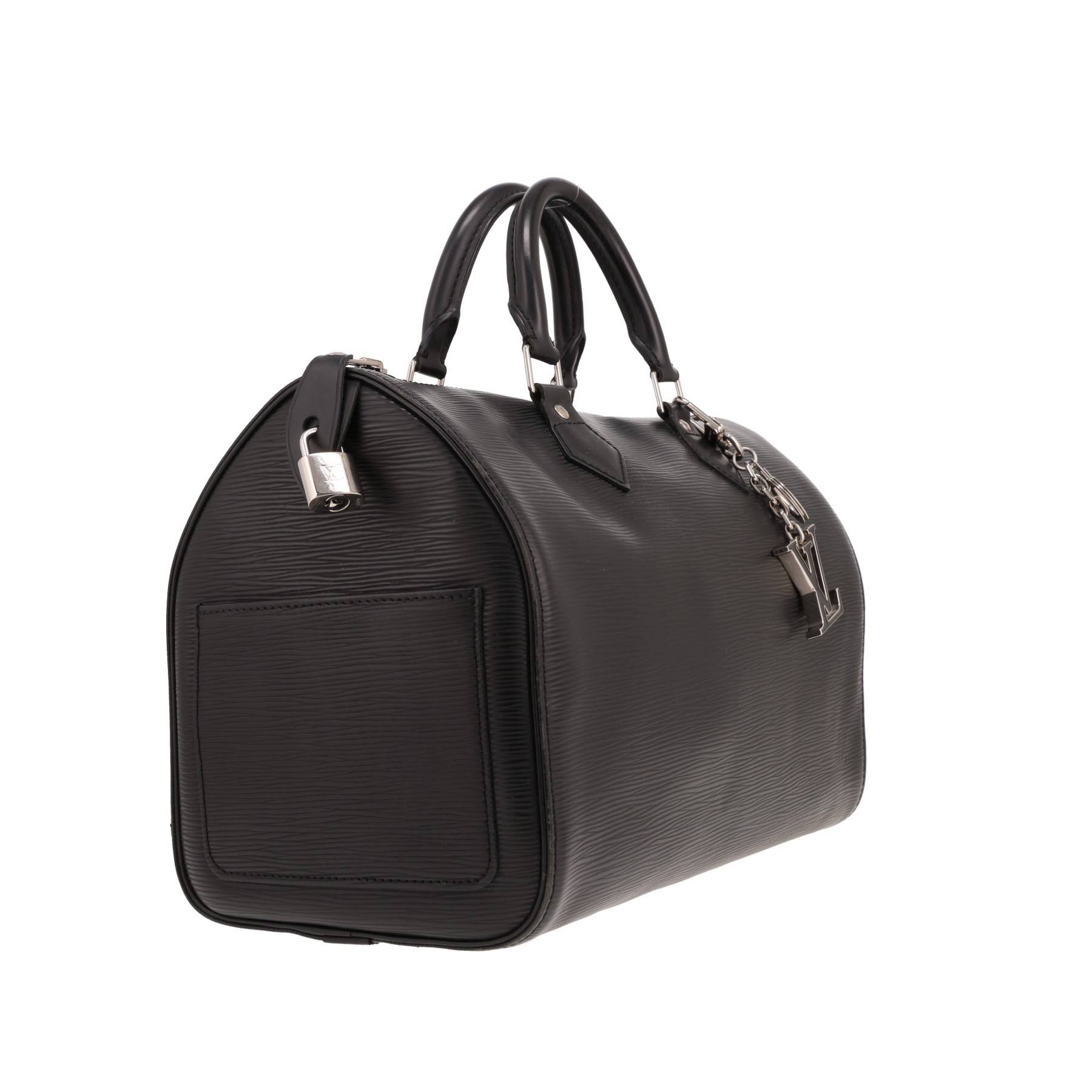 Borsa Louis Vuitton Speedy 30 in pelle Épi Noir