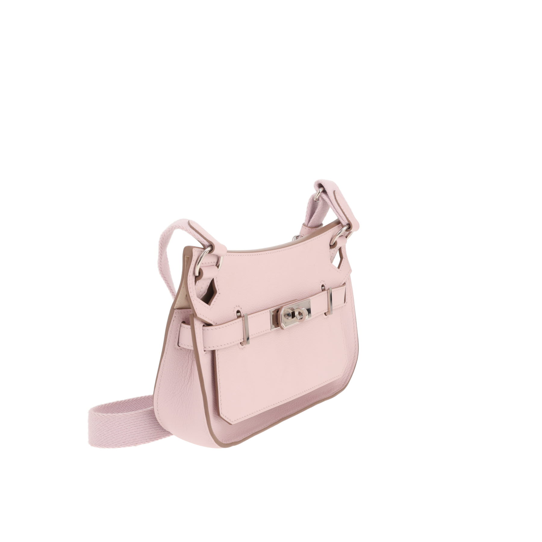 Hermès Jypsiere mini shoulder bag in Pale Mauve Swift leather