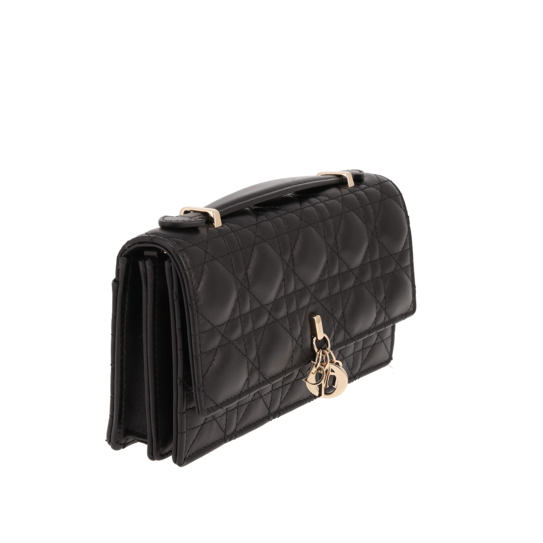 Bolso/bolso de mano Dior «My Dior» de piel Cannage negra